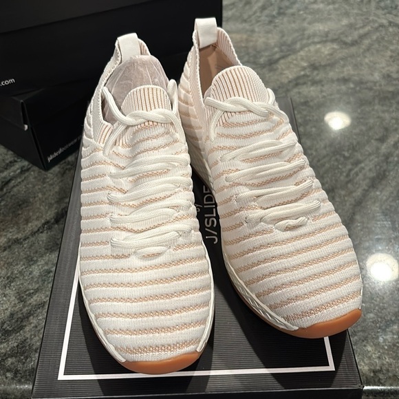 Women's J/Slides Sneakers, White & beige, various sizes - Picture 2 of 10
